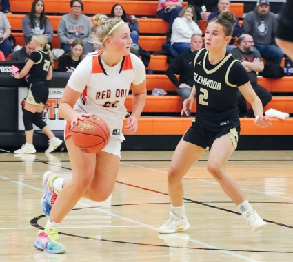 Red Oak’s Ellison Johnson earned All-Hawkeye 10 Conference honorable mention selection after averaging seven points and six rebounds per game this season for the Tigers. (Joel Stevens/ The Red Oak Express)
